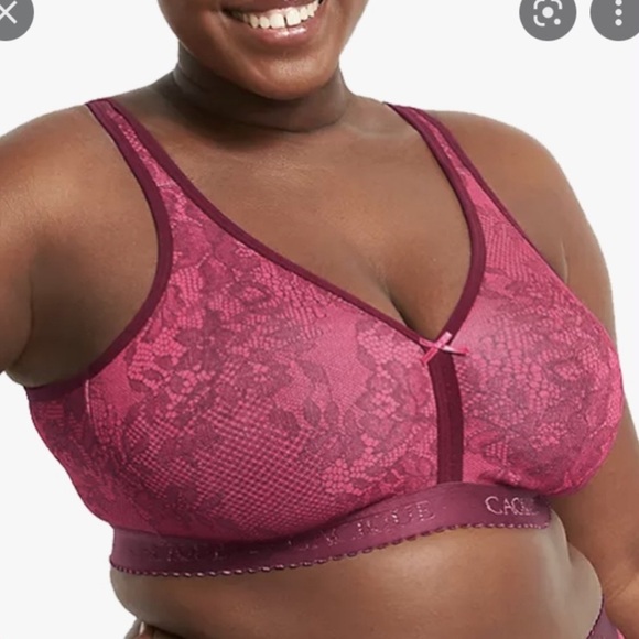 Cacique Lane Bryant Size 54B Unlined Full Coverage No Wire Light Pink Bra - Picture 10 of 10